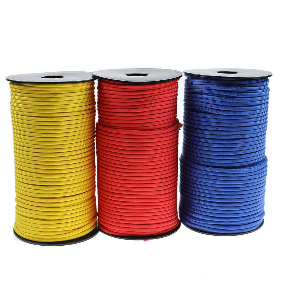 Cheap Goat Tents 100M 7 Strand 550 Paracord Rope 4mm Outdoor Camping Survival Equipment Parachute Cord Umbrella Tent Lanyard Hiking Accessories Paracord 